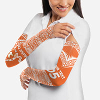 Personalised Tonga Tailulu College Arm Sleeves Tongan Kupesi Pattern