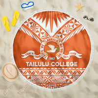 Tonga Tailulu College Beach Blanket Tongan Kupesi Pattern