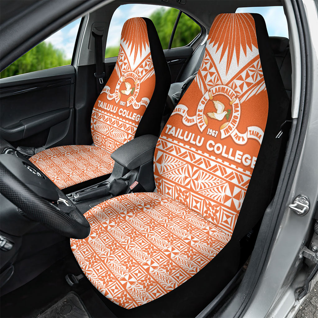 Tonga Tailulu College Car Seat Cover Tongan Kupesi Pattern