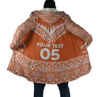 Personalised Tonga Tailulu College Cloak Tongan Kupesi Pattern