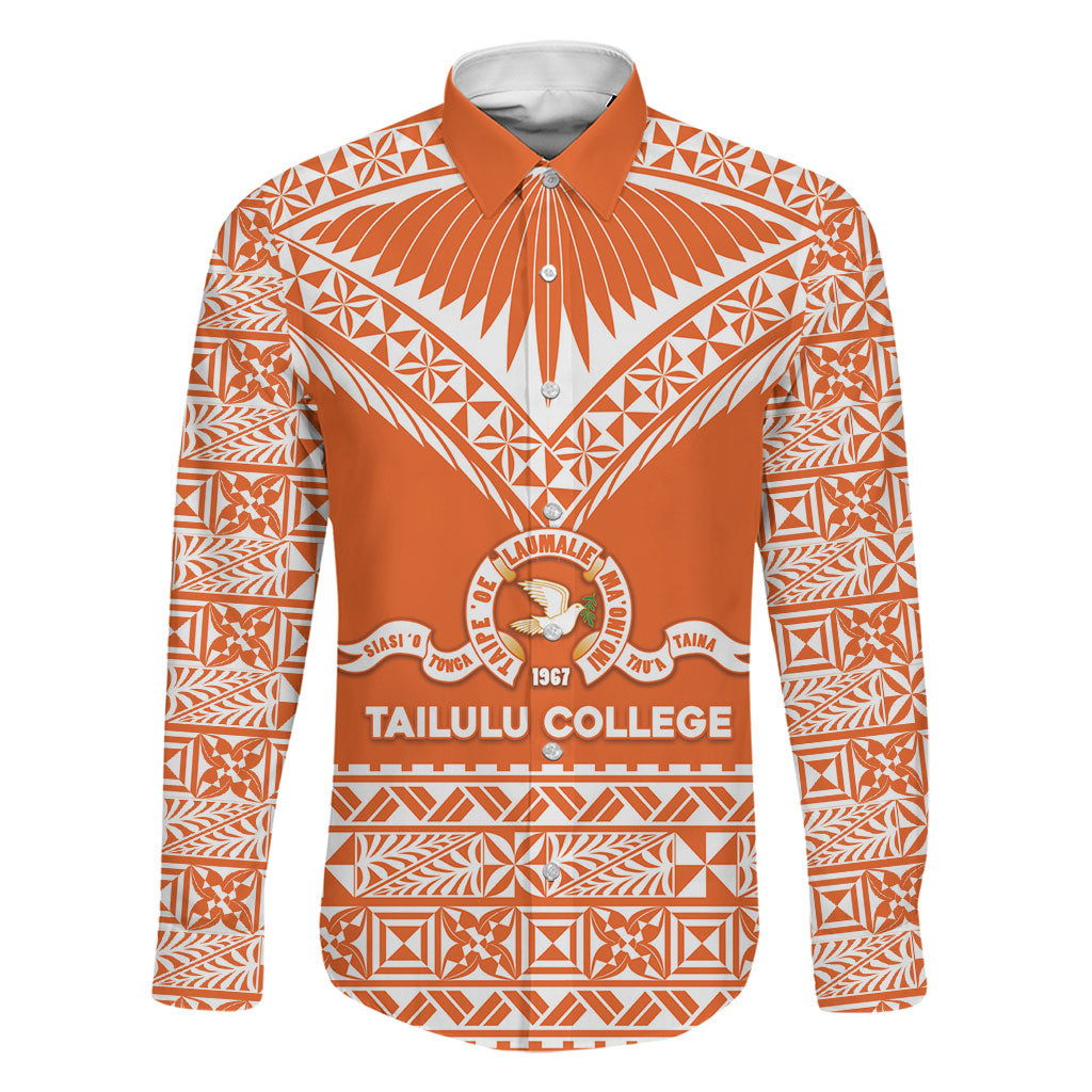 Personalised Tonga Tailulu College Family Matching Off Shoulder Short Dress and Hawaiian Shirt Tongan Kupesi Pattern