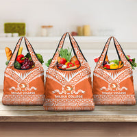 Tonga Tailulu College Grocery Bag Tongan Kupesi Pattern
