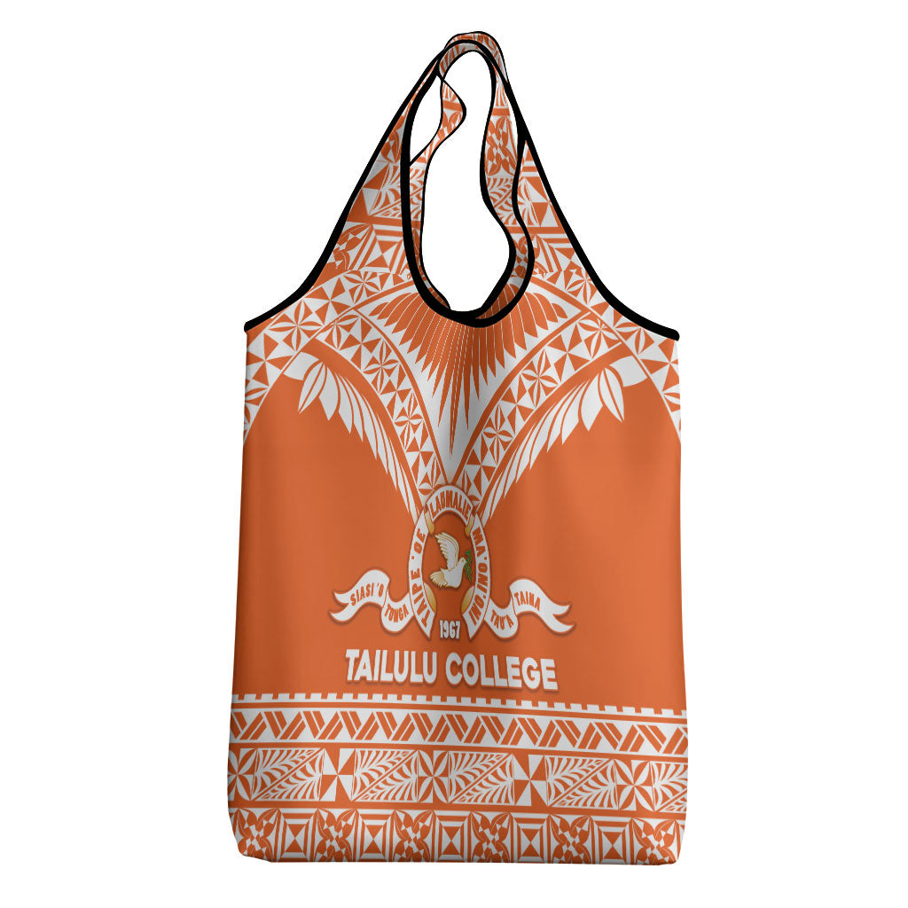 Tonga Tailulu College Grocery Bag Tongan Kupesi Pattern