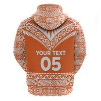 Personalised Tonga Tailulu College Hoodie Tongan Kupesi Pattern