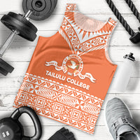 Personalised Tonga Tailulu College Men Tank Top Tongan Kupesi Pattern