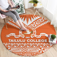 Tonga Tailulu College Round Carpet Tongan Kupesi Pattern