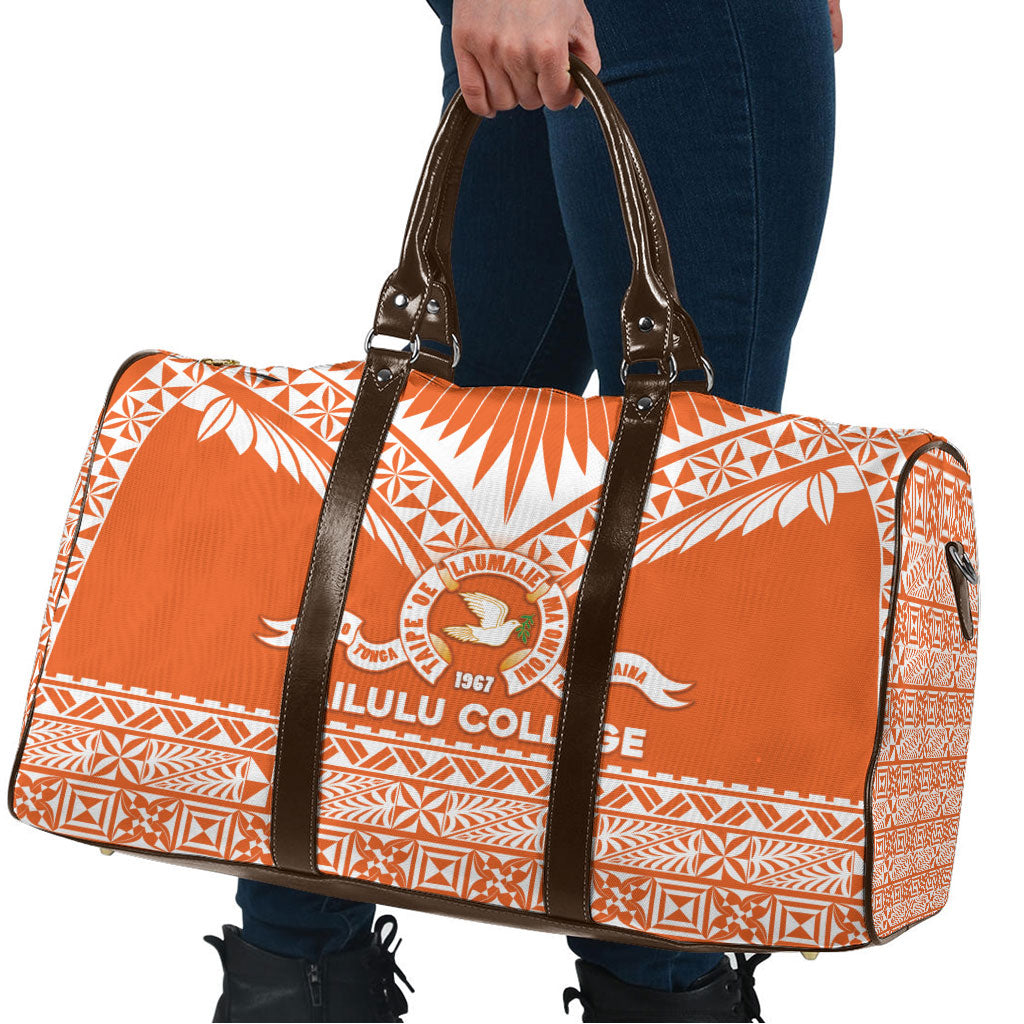 Tonga Tailulu College Travel Bag Tongan Kupesi Pattern
