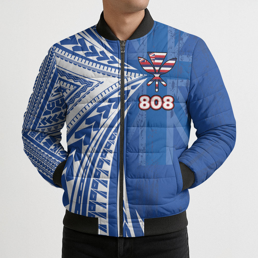 Personalised Hawaii 808 Bomber Puffer Jacket Unique Style