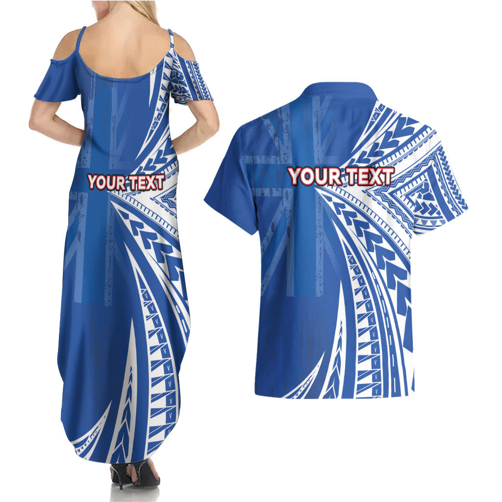 Personalised Hawaii 808 Couples Matching Summer Maxi Dress and Hawaiian Shirt Unique Style