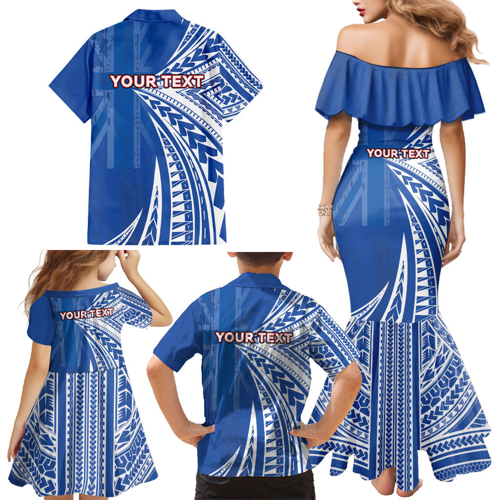 Personalised Hawaii 808 Family Matching Mermaid Dress and Hawaiian Shirt Unique Style LT05 - Polynesian Pride