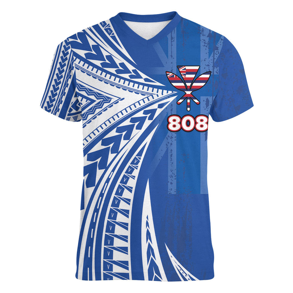 Personalised Hawaii 808 Women V-Neck T-Shirt Unique Style