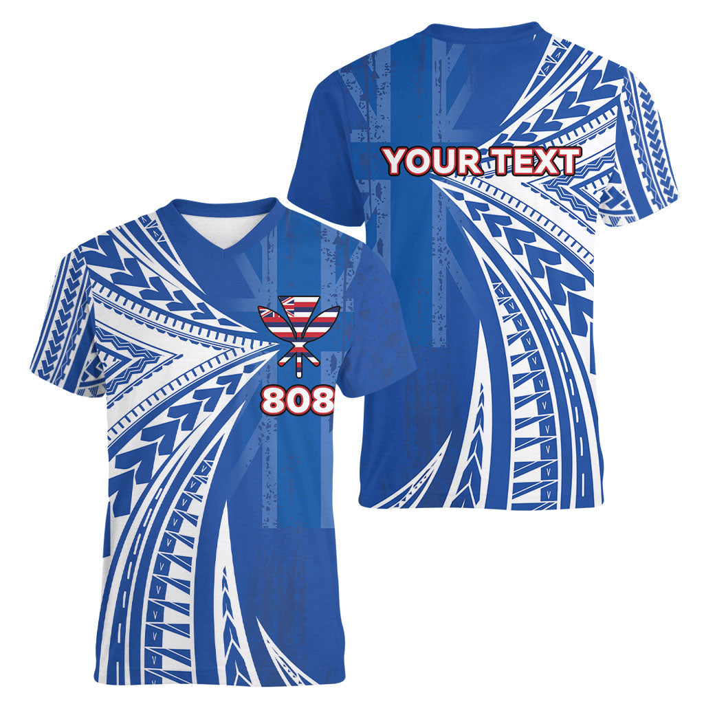 Personalised Hawaii 808 Women V-Neck T-Shirt Unique Style