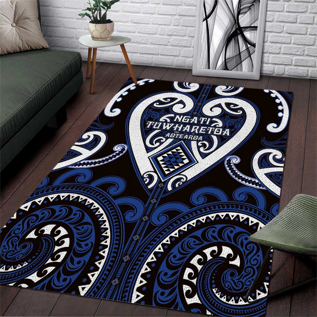 Aotearoa Ngati Tuwharetoa Area Rug Maori Tribal Pattern