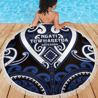 Aotearoa Ngati Tuwharetoa Beach Blanket Maori Tribal Pattern