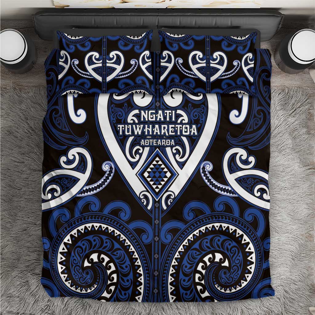 Aotearoa Ngati Tuwharetoa Bedding Set Maori Tribal Pattern