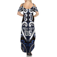 Custom Aotearoa Ngati Tuwharetoa Family Matching Summer Maxi Dress and Hawaiian Shirt Maori Tribal Pattern
