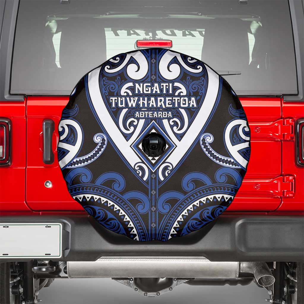 Aotearoa Ngati Tuwharetoa Spare Tire Cover Maori Tribal Pattern