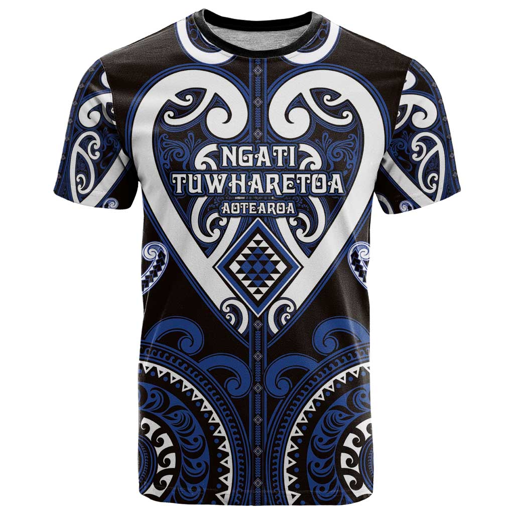 Custom Aotearoa Ngati Tuwharetoa T Shirt Maori Tribal Pattern
