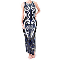 Custom Aotearoa Ngati Tuwharetoa Tank Maxi Dress Maori Tribal Pattern
