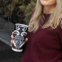Custom Aotearoa Ngati Tuwharetoa Tumbler Cup Maori Tribal Pattern LT05 - Polynesian Pride