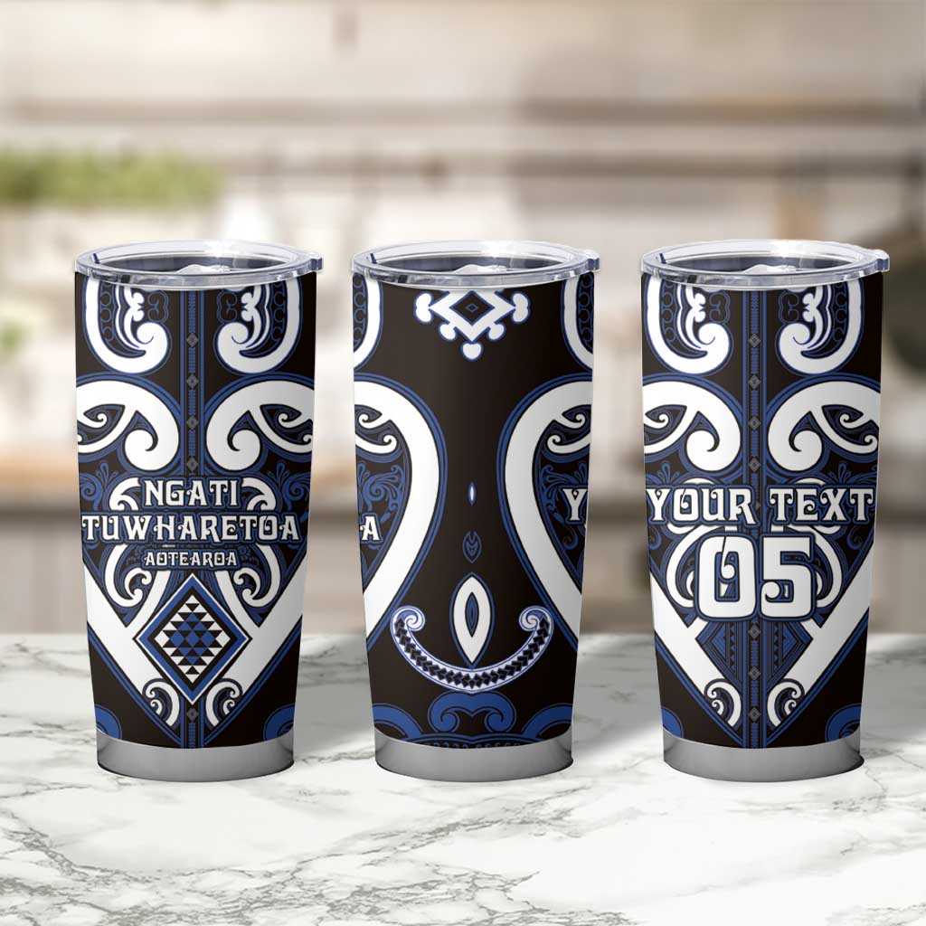 Custom Aotearoa Ngati Tuwharetoa Tumbler Cup Maori Tribal Pattern LT05 - Polynesian Pride