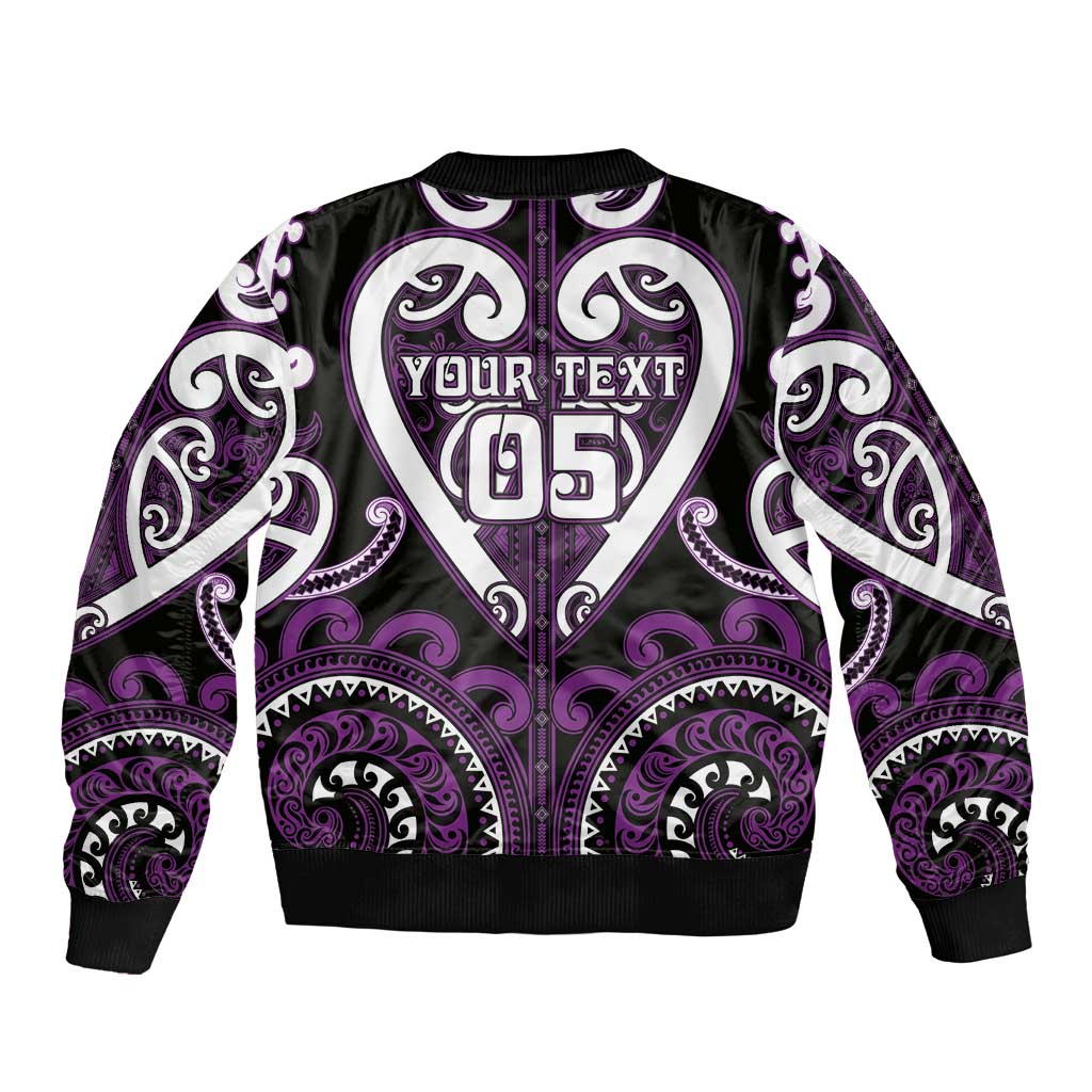 Custom Aotearoa Rangitane Bomber Jacket Maori Tribal Pattern