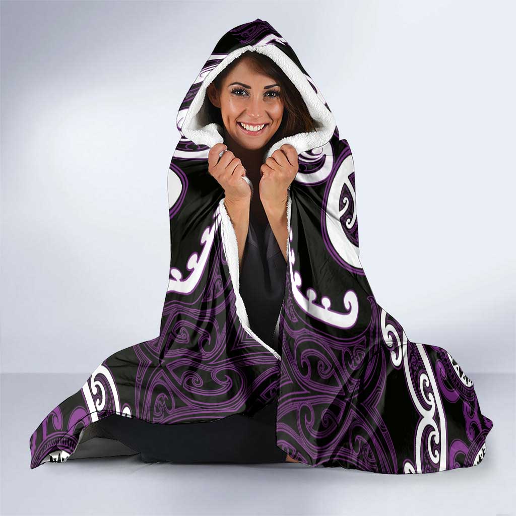 Aotearoa Rangitane Hooded Blanket Maori Tribal Pattern LT05 - Polynesian Pride