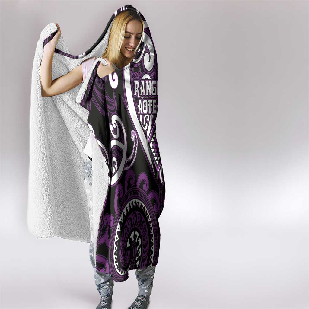Aotearoa Rangitane Hooded Blanket Maori Tribal Pattern LT05 - Polynesian Pride