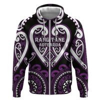 Custom Aotearoa Rangitane Hoodie Maori Tribal Pattern