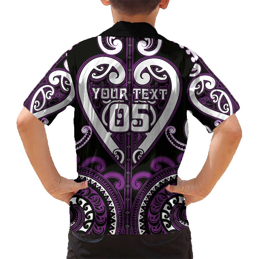 Custom Aotearoa Rangitane Kid Hawaiian Shirt Maori Tribal Pattern LT05 - Polynesian Pride