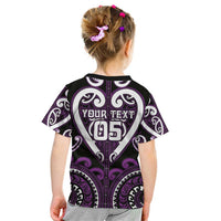 Custom Aotearoa Rangitane Kid T Shirt Maori Tribal Pattern LT05 - Polynesian Pride