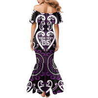 Custom Aotearoa Rangitane Mermaid Dress Maori Tribal Pattern