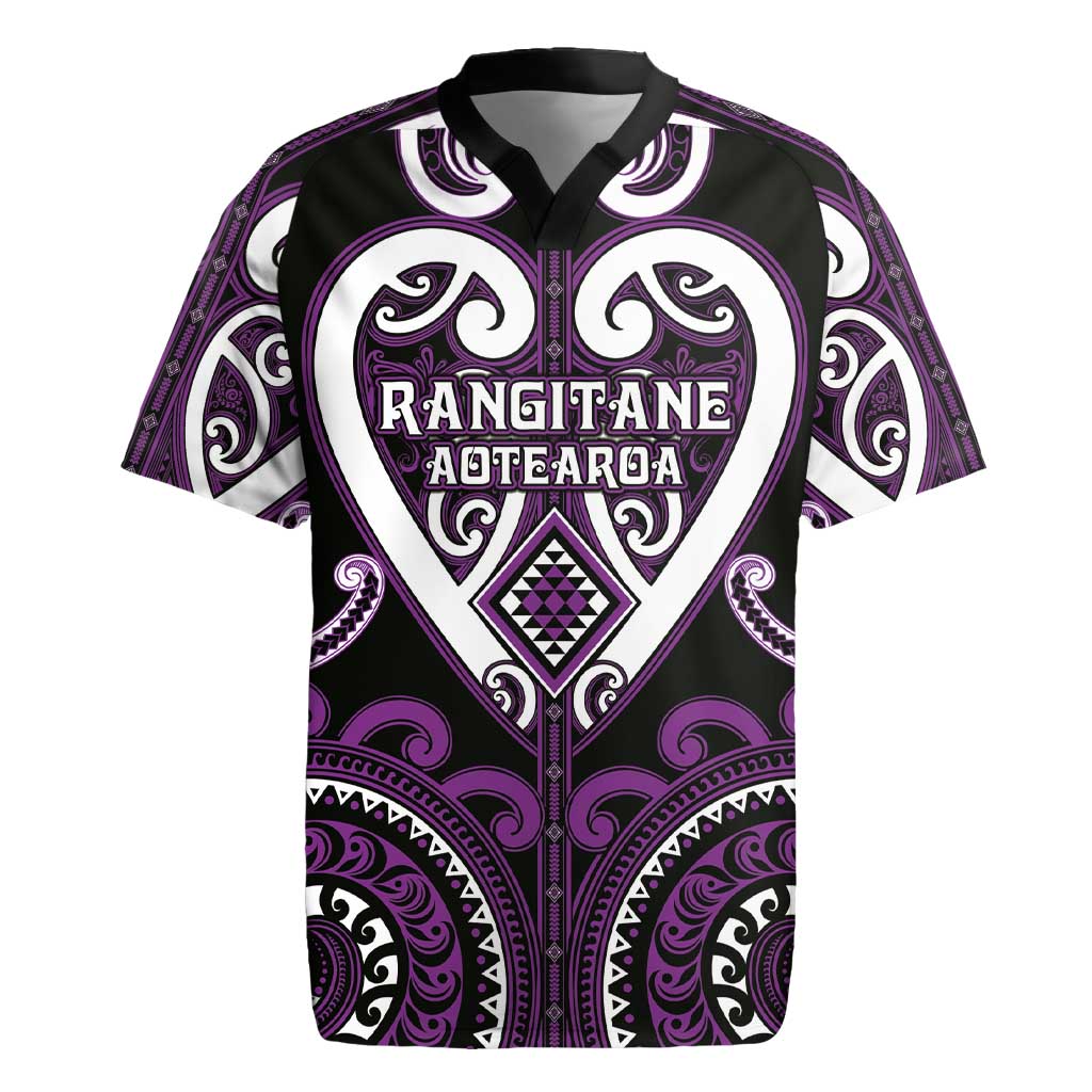 Custom Aotearoa Rangitane Rugby Jersey Maori Tribal Pattern