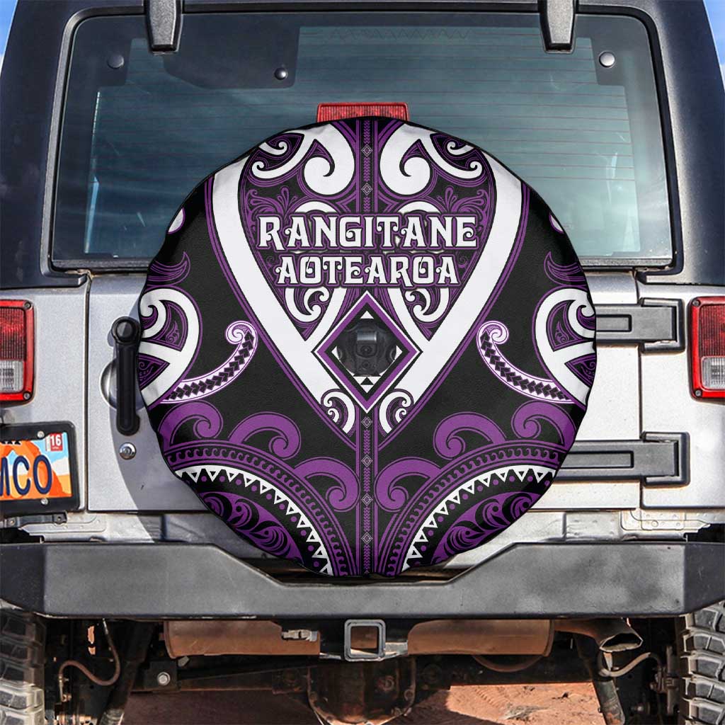 Aotearoa Rangitane Spare Tire Cover Maori Tribal Pattern