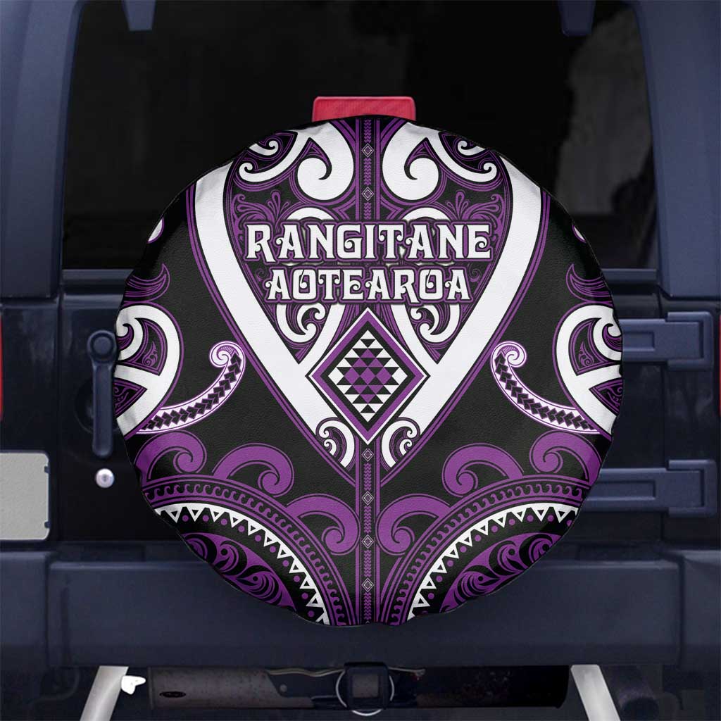 Aotearoa Rangitane Spare Tire Cover Maori Tribal Pattern