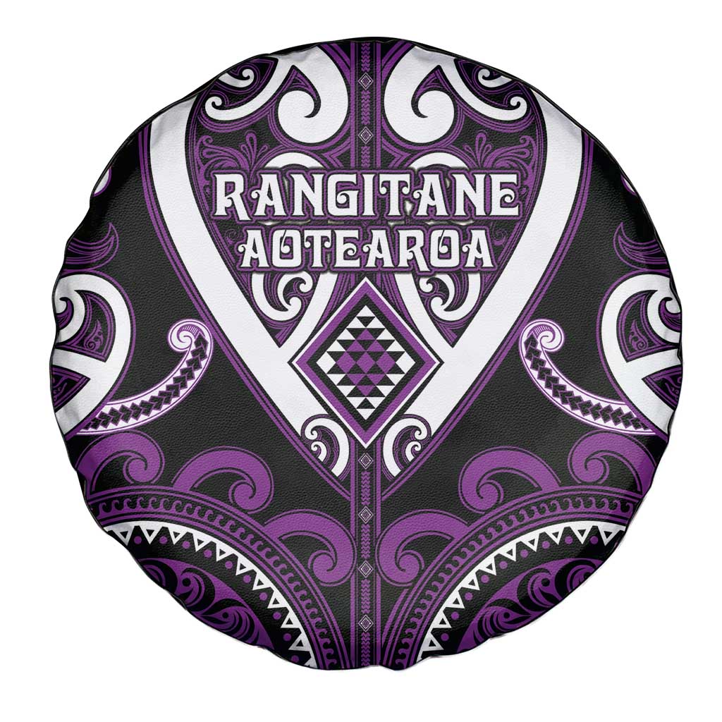 Aotearoa Rangitane Spare Tire Cover Maori Tribal Pattern