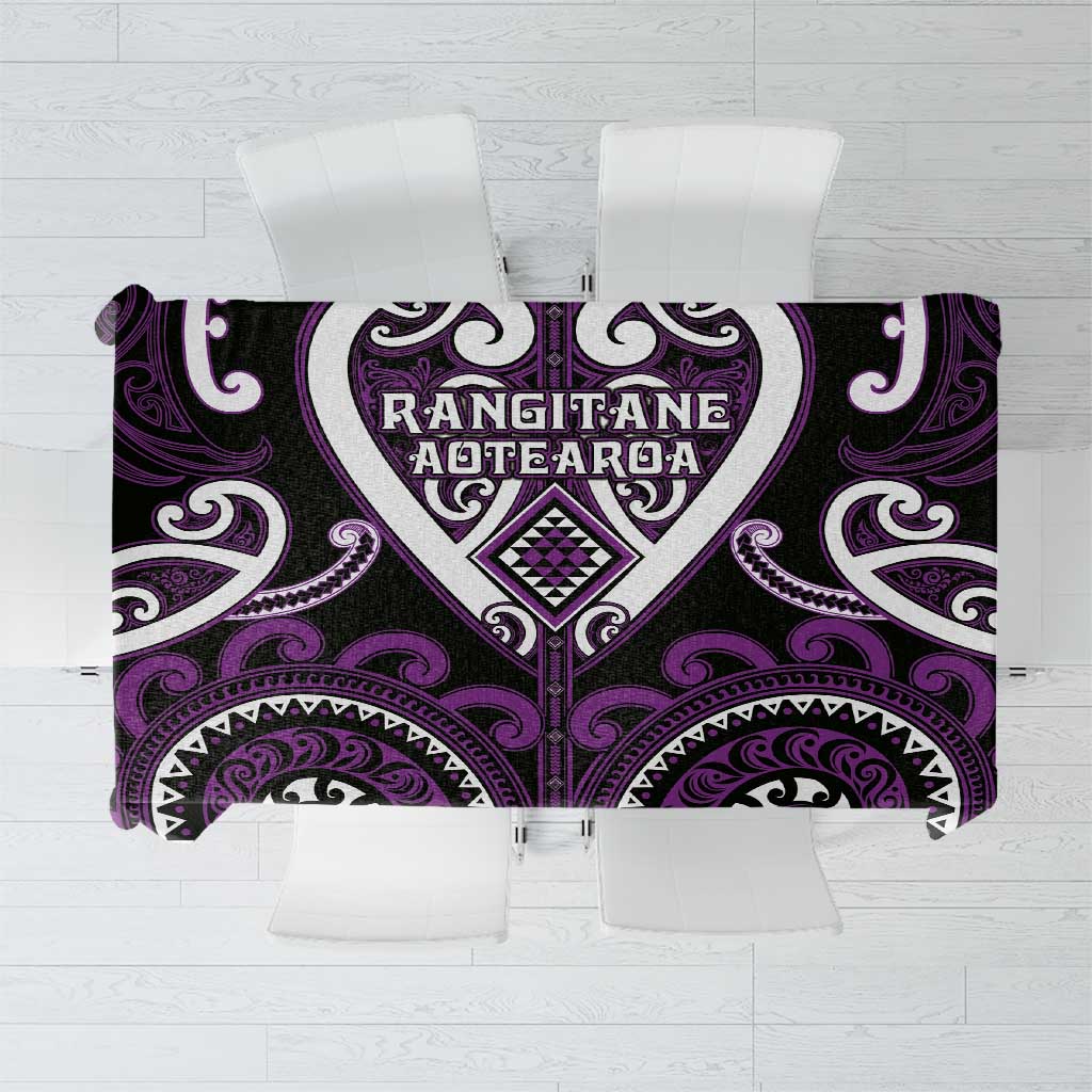 Aotearoa Rangitane Tablecloth Maori Tribal Pattern