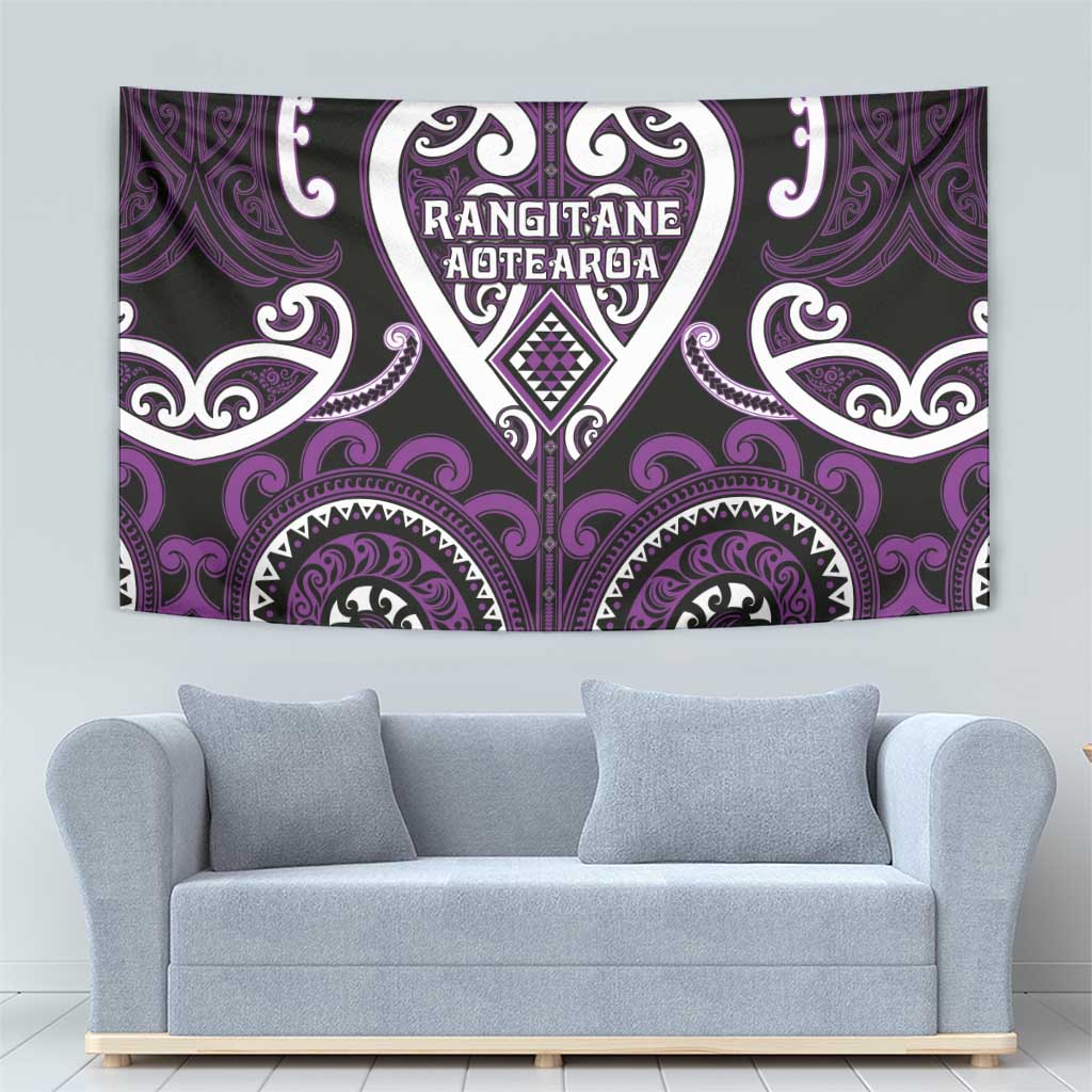 Aotearoa Rangitane Tapestry Maori Tribal Pattern