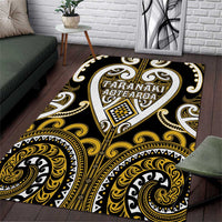 Aotearoa Taranaki Area Rug Maori Tribal Pattern