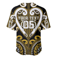 Custom Aotearoa Taranaki Baseball Jersey Maori Tribal Pattern LT05 - Polynesian Pride
