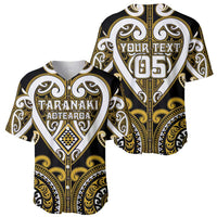 Custom Aotearoa Taranaki Baseball Jersey Maori Tribal Pattern LT05 - Polynesian Pride