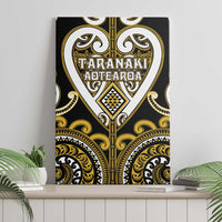 Aotearoa Taranaki Canvas Wall Art Maori Tribal Pattern