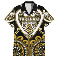 Custom Aotearoa Taranaki Family Matching Off Shoulder Maxi Dress and Hawaiian Shirt Maori Tribal Pattern