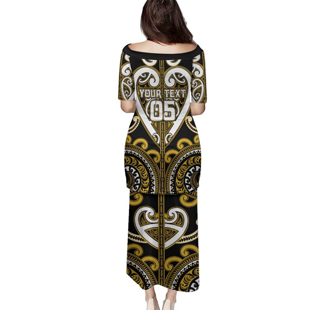 Custom Aotearoa Taranaki Family Matching Puletasi and Hawaiian Shirt Maori Tribal Pattern