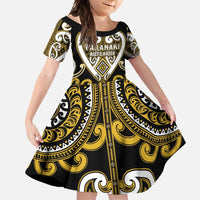 Custom Aotearoa Taranaki Family Matching Summer Maxi Dress and Hawaiian Shirt Maori Tribal Pattern