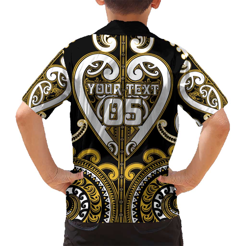 Custom Aotearoa Taranaki Hawaiian Shirt Maori Tribal Pattern