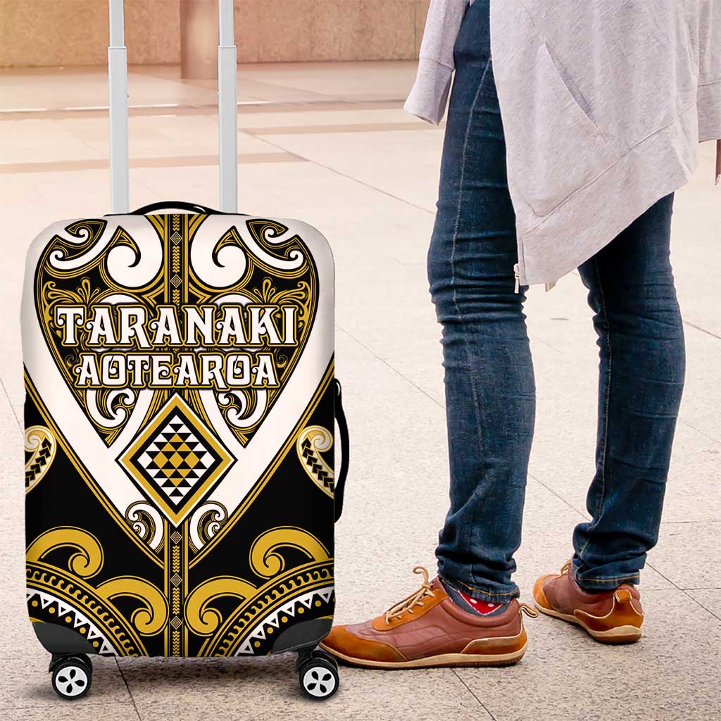 Aotearoa Taranaki Luggage Cover Maori Tribal Pattern