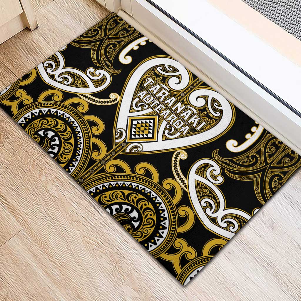 Aotearoa Taranaki Rubber Doormat Maori Tribal Pattern
