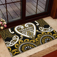 Aotearoa Taranaki Rubber Doormat Maori Tribal Pattern