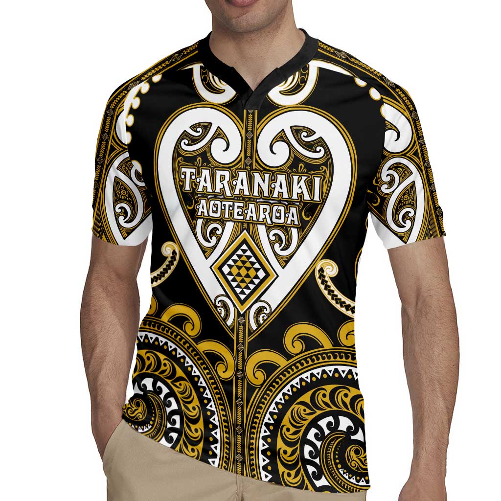 Custom Aotearoa Taranaki Rugby Jersey Maori Tribal Pattern